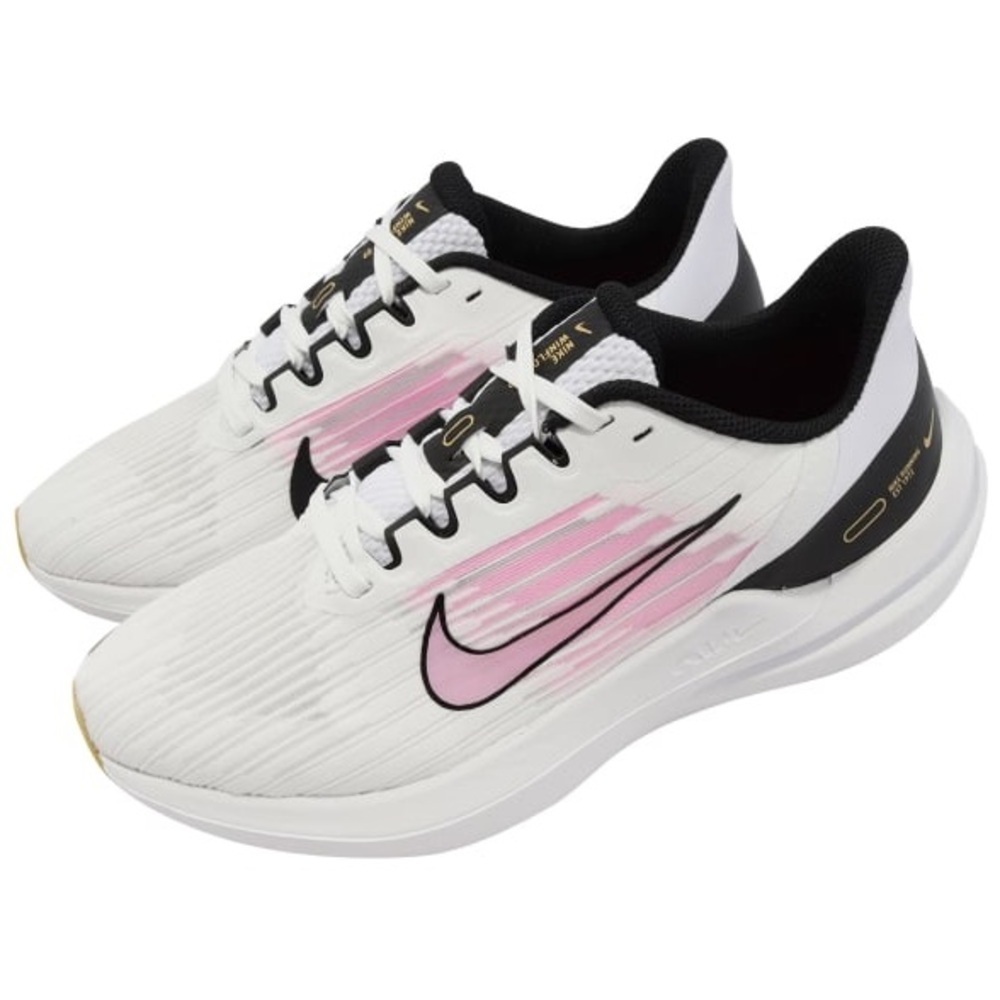 Nike Air Winflo 9 Women's White and Pink Athletic Shoes